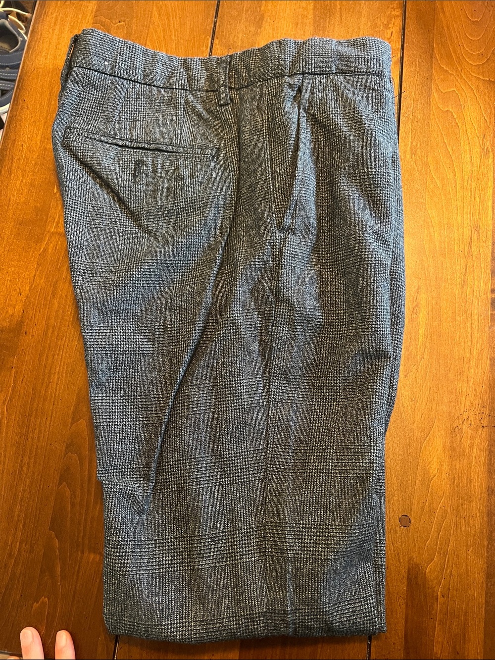 Goodfellow & Co Black and Gray Plaid Trousers